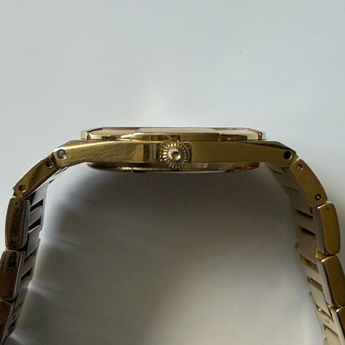 Jaques Richal Estoril 18K Swiss watch used, blue and gold