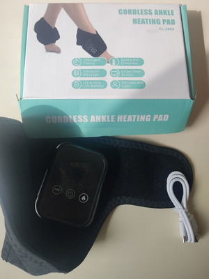 Cordless ankle massager new, rechargeable with USB and LCD display