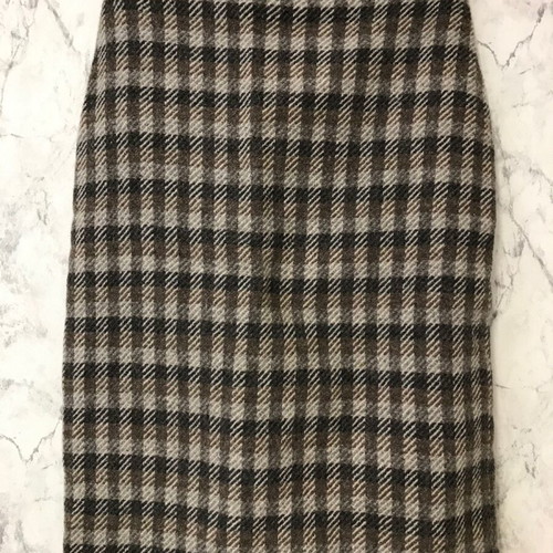 Vintage Fragos Checked Wool Suit Set No48 with Velvet Details used