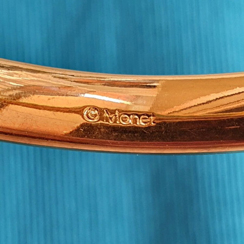 Vintage Monet bracelet like new, 22k gold plated with crystals
