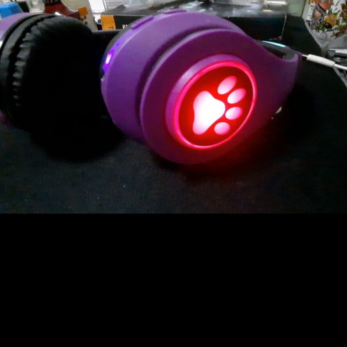 Purple headphones like new with wired and Bluetooth connection