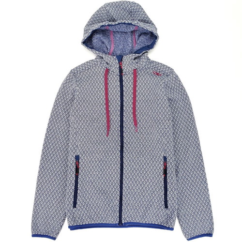 CMP Campagnolo 32H5596 Knit Tech women's knitted trekking jacket like new, XL, blue