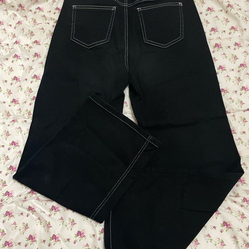 Black jeans for girls size 14/S with white stitching like new LMTD