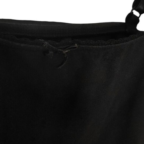 Tank top M used with built-in elastic bustier, black