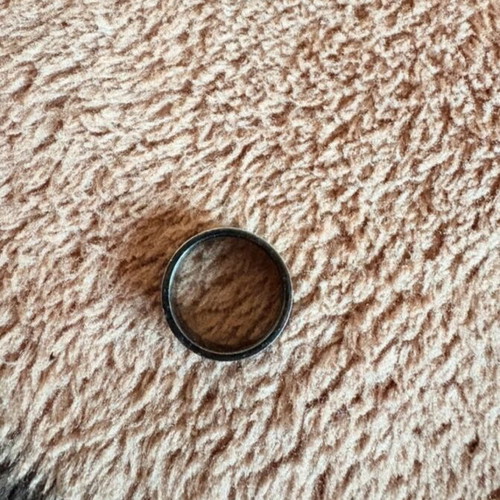 Ring black and silver like new