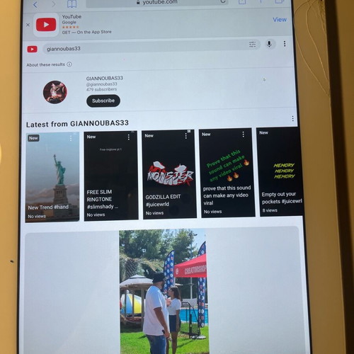 iPad 4th generation like new with crack on top right