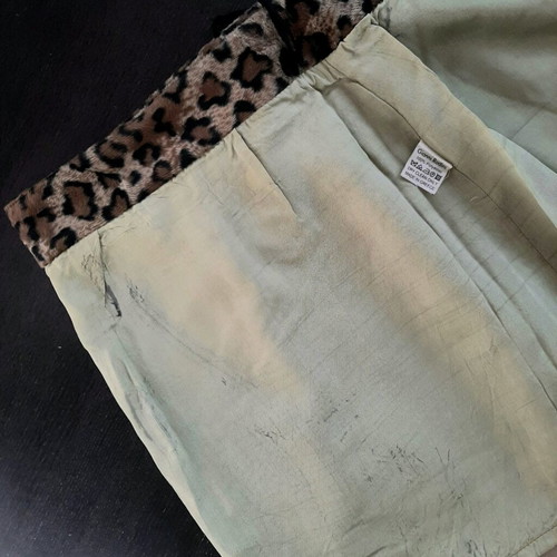 Vintage Leopard Skirt Gianni Rodini like new, mini with fur texture