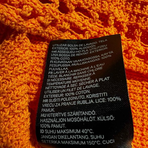Knitted dress orange H&M like new, XL