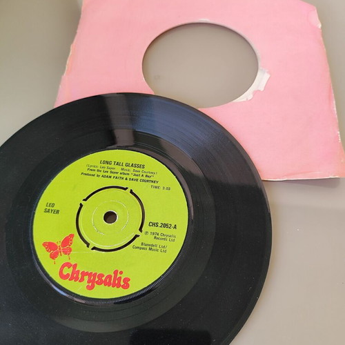 Leo Sayer Long Tall Glasses 7" vinyl single used, rock
