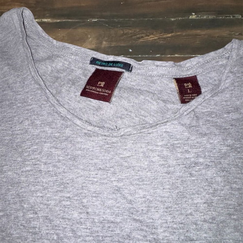 Scotch & Soda long sleeve top grey used, size L