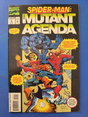 Spider-Man The Mutant Agenda 0 comic used