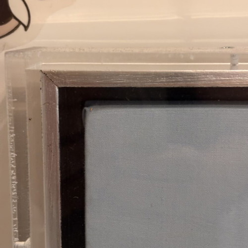 Special silver frame used with plexiglass and foam for collectibles
