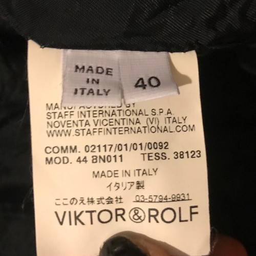Viktor & Rolf blazer with shorts like new, brown wool, size 40