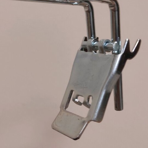 Double automatic shelf hooks with label