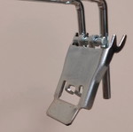 Double automatic shelf hooks with label
