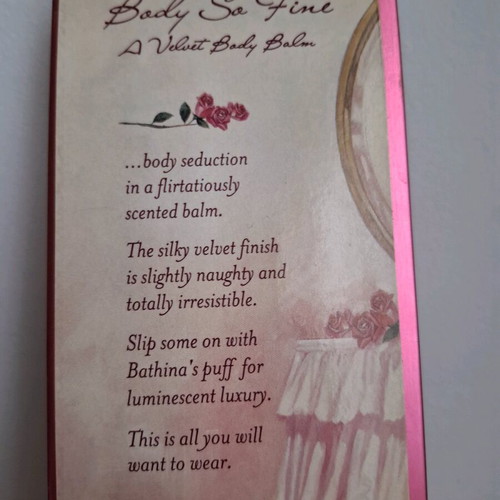 Benefit Bathina body balm like new with iridescence in metal box