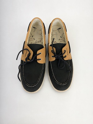 Sebago δερμάτινα σκαρπίνια σε μπλε και μπεζ σαν καινούργιο