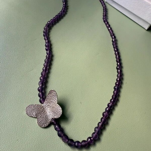 Handmade Necklace Silver 925 and Amethyst new
