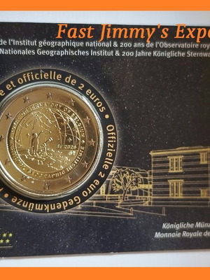 Βέλγιο 2026 επετειακό νόμισμα 2 ευρώ σε Coincard, BU έκδοση F/G
