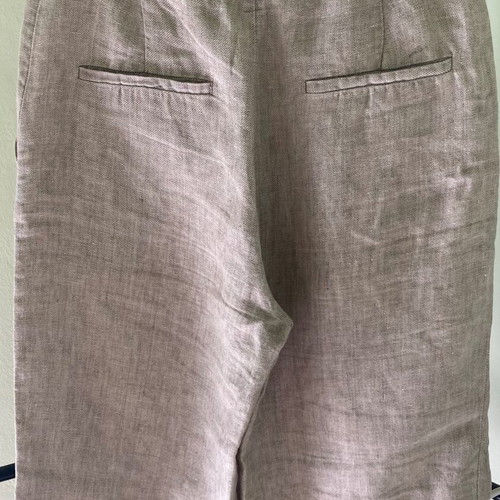 Massimo Dutti Women's Linen Bermuda Shorts like new, beige