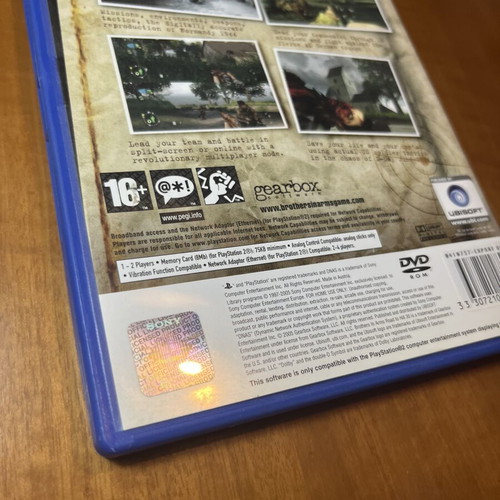 Brothers in Arms: Road to Hill 30 παιχνίδι PS2 μεταχειρισμένο, πλήρες με manual