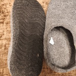 Wool slippers new, size 38, gray