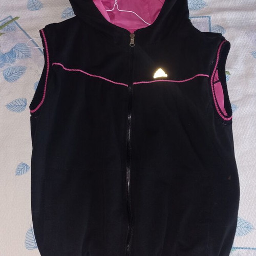 Adidas double face women's vest medium like new, black and pink