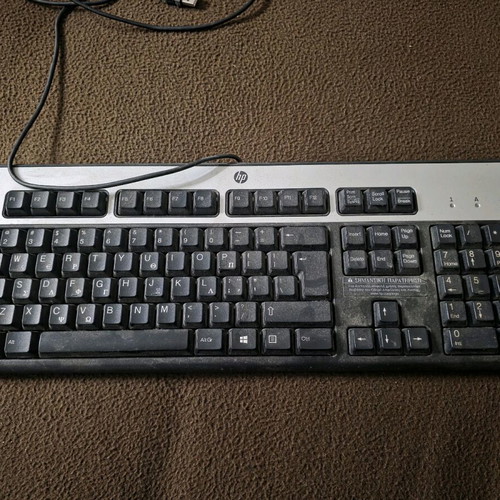 Πληκτρολόγιο USB HP KU-0316 μεταχειρισμένο, ενσύρματο με 104 πλήκτρα