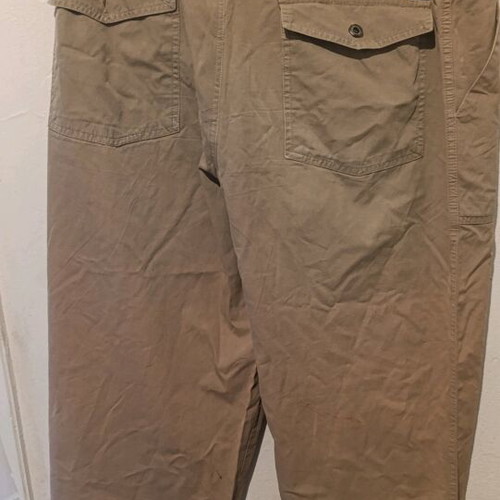 Buggy cargo pants size L like new, beige cotton