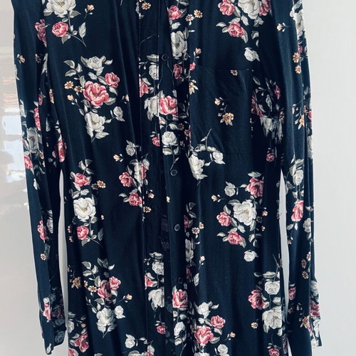 H&M floral shirt tunic like new, size S/M