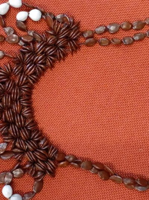 Handmade necklace from natural seeds like new