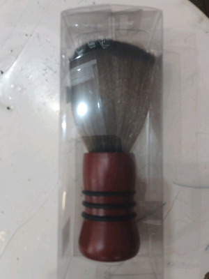 Barber neck brush new, wooden handle, dense, ergonomic