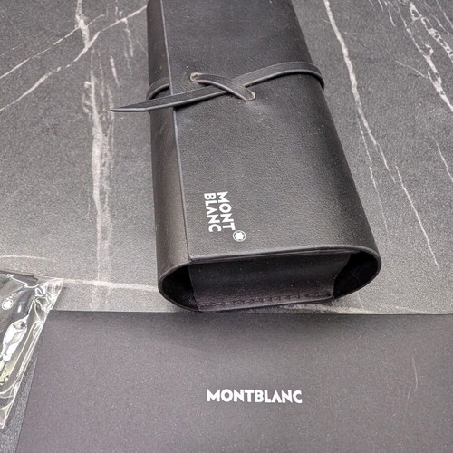 MontBlanc sunglasses case new black with card and cleaning cloth