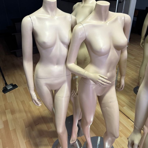 Display mannequins used, male and female set of 2