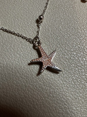 Sterling silver anklet 925 new with bell and starfish charms