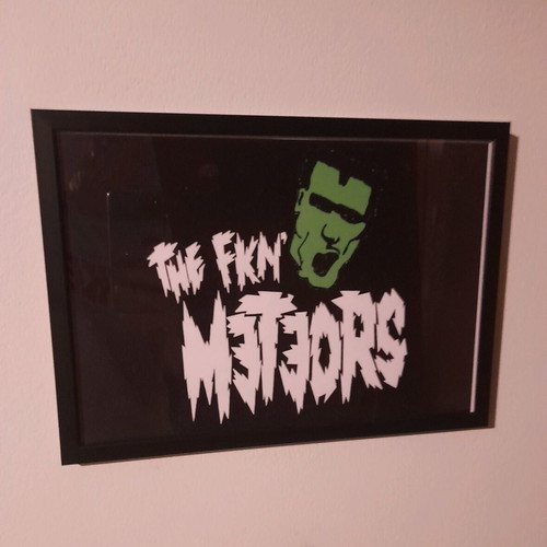 The Meteors poster new, 32×23cm with frame
