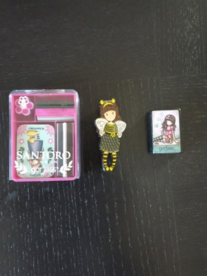 Santoro set with erasers, pin and sharpener new