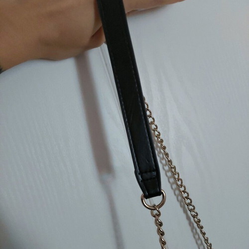 Quilted black H&M crossbody bag like new with chain