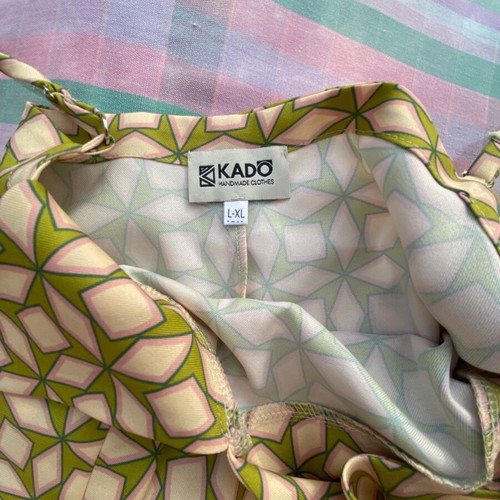 Long dress Kado handmade clothes new, lime and beige shades