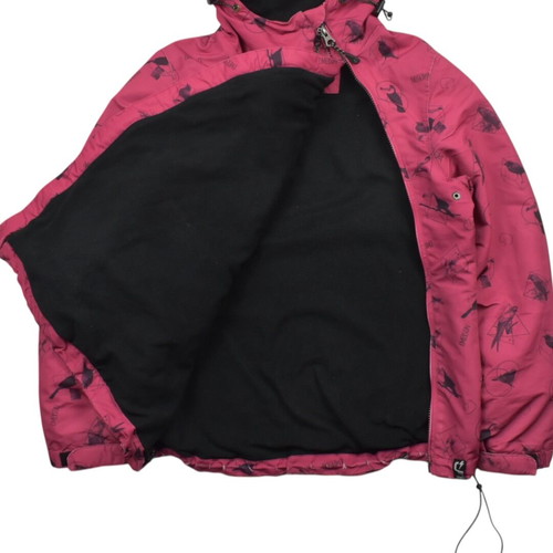 Emerson Hooded Jacket pink fleece lined used, size Large