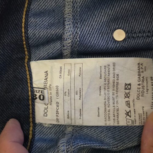 D&G pants like new, size 30, blue, elastic