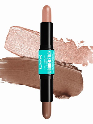 Nyx Wonder Stick Double Contour and Highlighter like new, shade 03 Light Medium