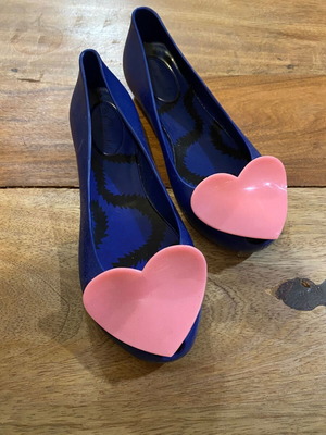 Ballerina shoes used rubber blue and pink size 39