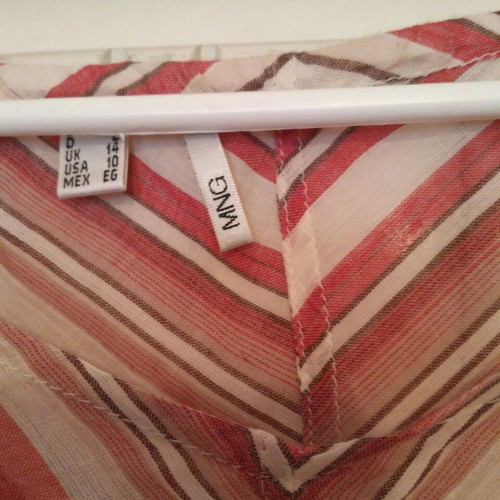 Mango shirt used, striped linen, 3/4 sleeve, size M