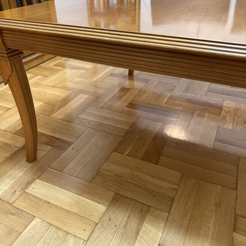 Wooden coffee table, solid wood, 90x90x47 cm