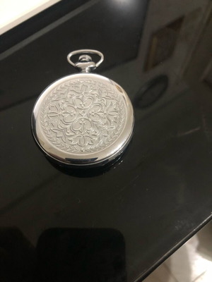 Molnija pocket watch used, old Soviet, silver color