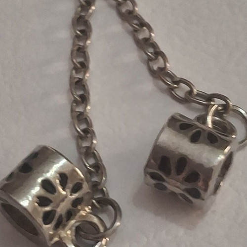 Security chain used, decorative for bracelet, silver color
