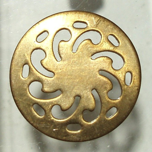 Brass detail with gold plating for handmade jewelry making