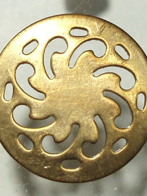 Brass detail with gold plating for handmade jewelry making