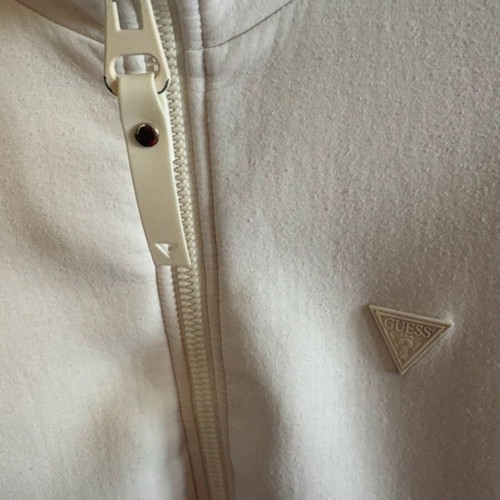 Guess women's white cardigan with zipper size S used
